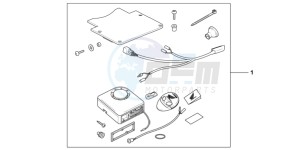 GL1800D GoldWing - GL1800-D UK - (E) drawing KIT,ALARM SYS