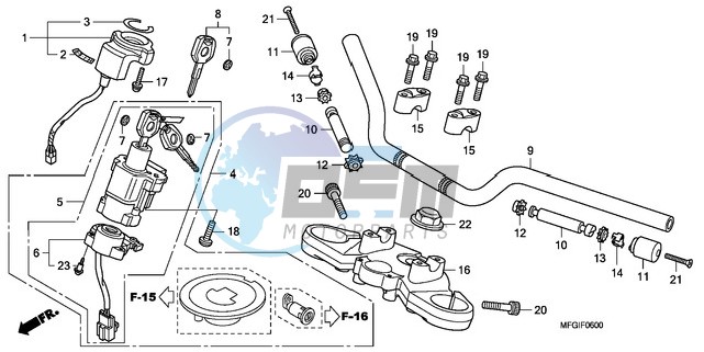 HANDLE PIPE/TOP BRIDGE