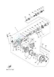 YFM450FWBD YFM45KPXJ KODIAK 450 EPS (BB51) drawing FRONT DIFFERENTIAL