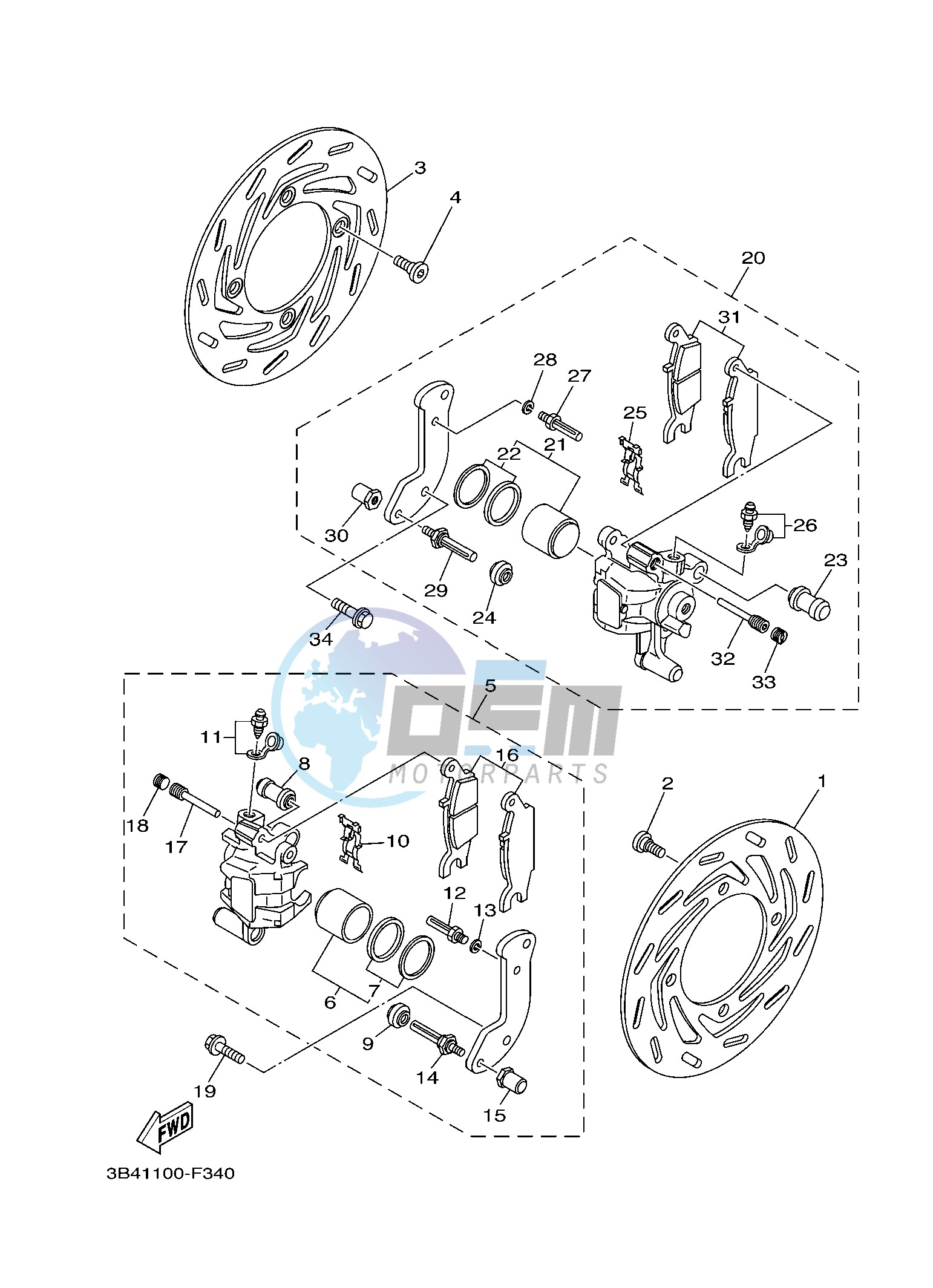 FRONT BRAKE CALIPER