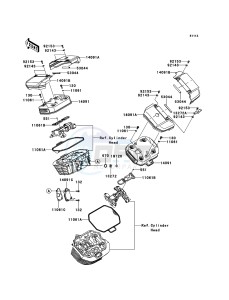 VN1700_VOYAGER_CUSTOM_ABS VN1700KEF GB XX (EU ME A(FRICA) drawing Cylinder Head Cover