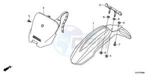 CRF70FC drawing FRONT FENDER