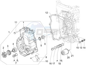 SR 300 Max drawing Flywheel magneto cover - Oil filter