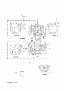 YFM700FWAD GRIZZLY 700 EPS (BLTL) drawing EMBLEM & LABEL 1