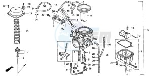 NX500 DOMINATOR drawing CARBURETOR