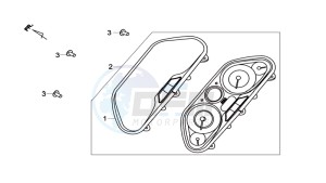 MAXSYM 600I drawing DASHBOARD / SPEEDOMETER CABLE / WIRING HARNASS