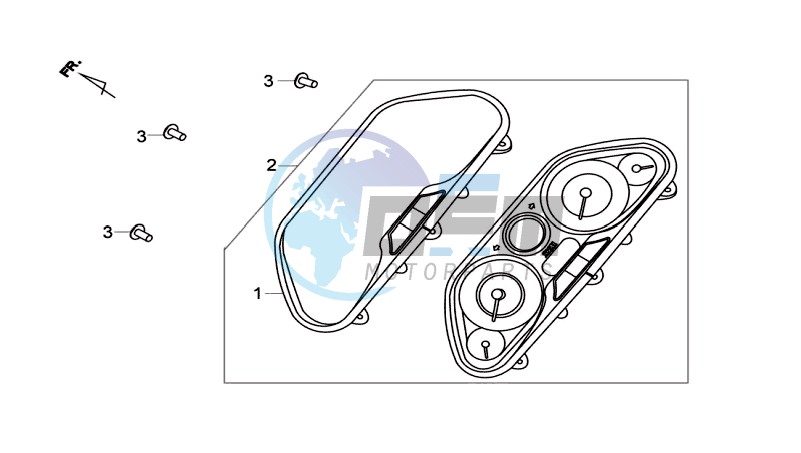 DASHBOARD / SPEEDOMETER CABLE / WIRING HARNASS