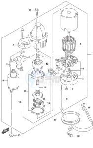 DF 9.9B drawing Starting Motor