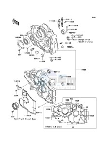 KLF300 4x4 KLF300-C17 EU GB drawing Crankcase