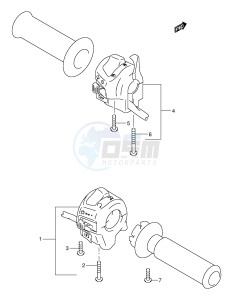 GSX1300R (E2) Hayabusa drawing HANDLE SWITCH (MODEL X Y K1 K2)