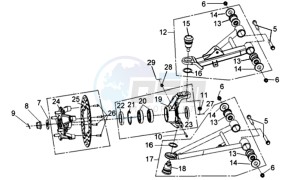 QUADRAIDER 600 drawing FORK LEFT RIGHT