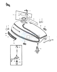 KZ 900 A (A4-A5) drawing FUEL TANK