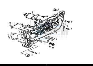 CROX 50 (45Km/h) (AE05WA-EU) (E4) (L8-M0) drawing L. CRANK CASE