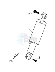 WOLF 250EFI drawing REAR LUGGAGE FRAME