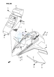 LT250R (E1) drawing FRONT FENDER (MODEL L)