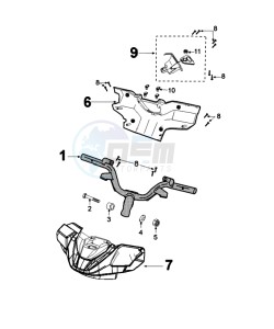 FIGHT 4 50 4T DARKSIDE drawing HANDLEBAR ROD