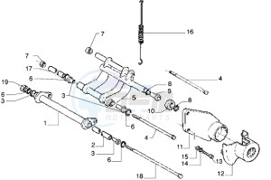 Liberty 125 drawing Swinging arm