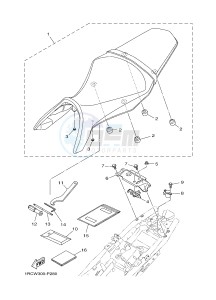 MT09 MT-09 900 MT-09 (B872) drawing SEAT