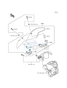 ER-6N ER650EFF XX (EU ME A(FRICA) drawing Accessory(Deflector)