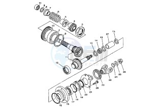 BT BULLDOG 1100 drawing FRONT BEVEL GEAR