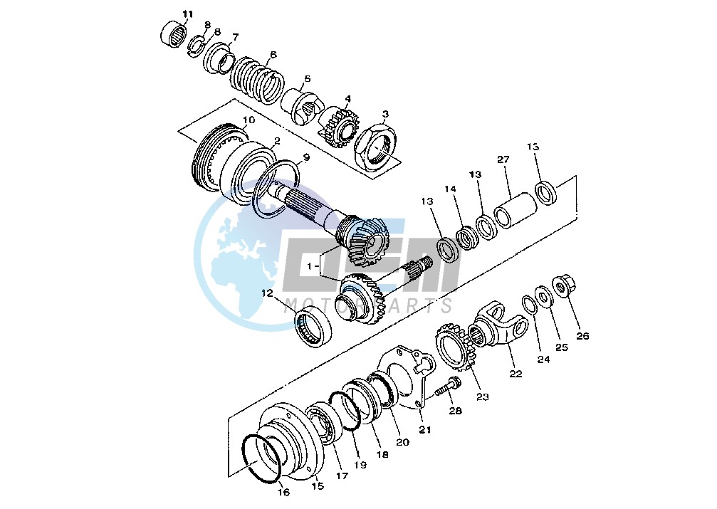 FRONT BEVEL GEAR