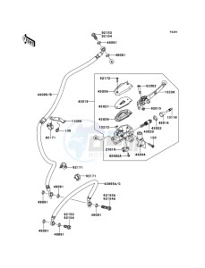 VERSYS KLE650CEF XX (EU ME A(FRICA) drawing Front Master Cylinder