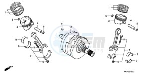 NSA700A9 France - (F / CMF MME) drawing CRANKSHAFT/PISTON