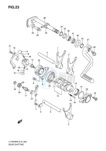 LT-R450 (E19) drawing GEAR SHIFTING (MODEL K6 K7)