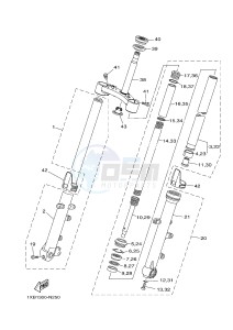 MT07A MT-07 ABS 700 (1XB1 1XB2) drawing FRONT FORK