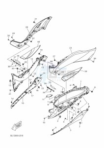 YP125RA XMAX 125 TECH MAX (BL26) drawing STAND & FOOTREST 2