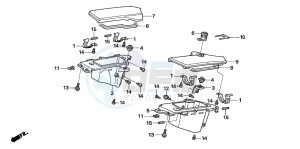 CB1300S CB1300SUPERBOLD'OR drawing COWL POCKET