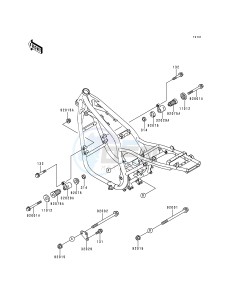 ZR 750 C [ZEPHYR 750] (C1-C3) [ZEPHYR 750] drawing FRAME FITTING