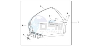 XL700VB drawing 45L TOP BOX MAT CYNOS GREY