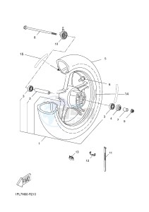 NS50N NITRO NAKED (1PL7 1PL7) drawing FRONT WHEEL