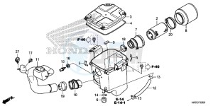 TRX420TE1F TRX420 Europe Direct - (ED) drawing AIR CLEANER