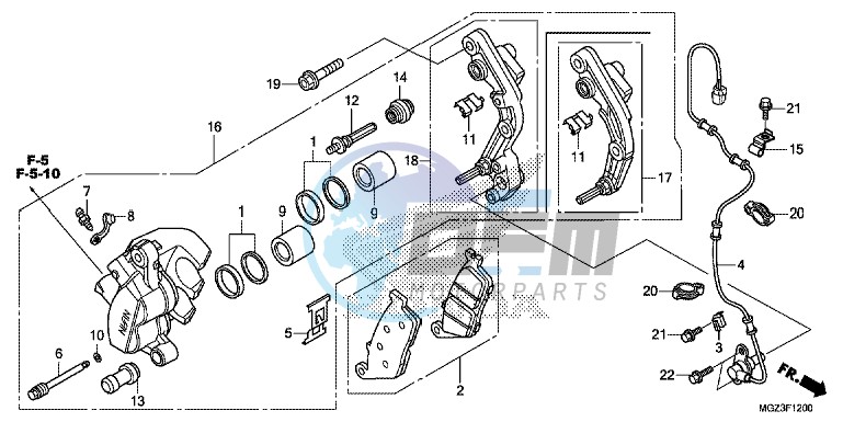 FRONT BRAKE CALIPER