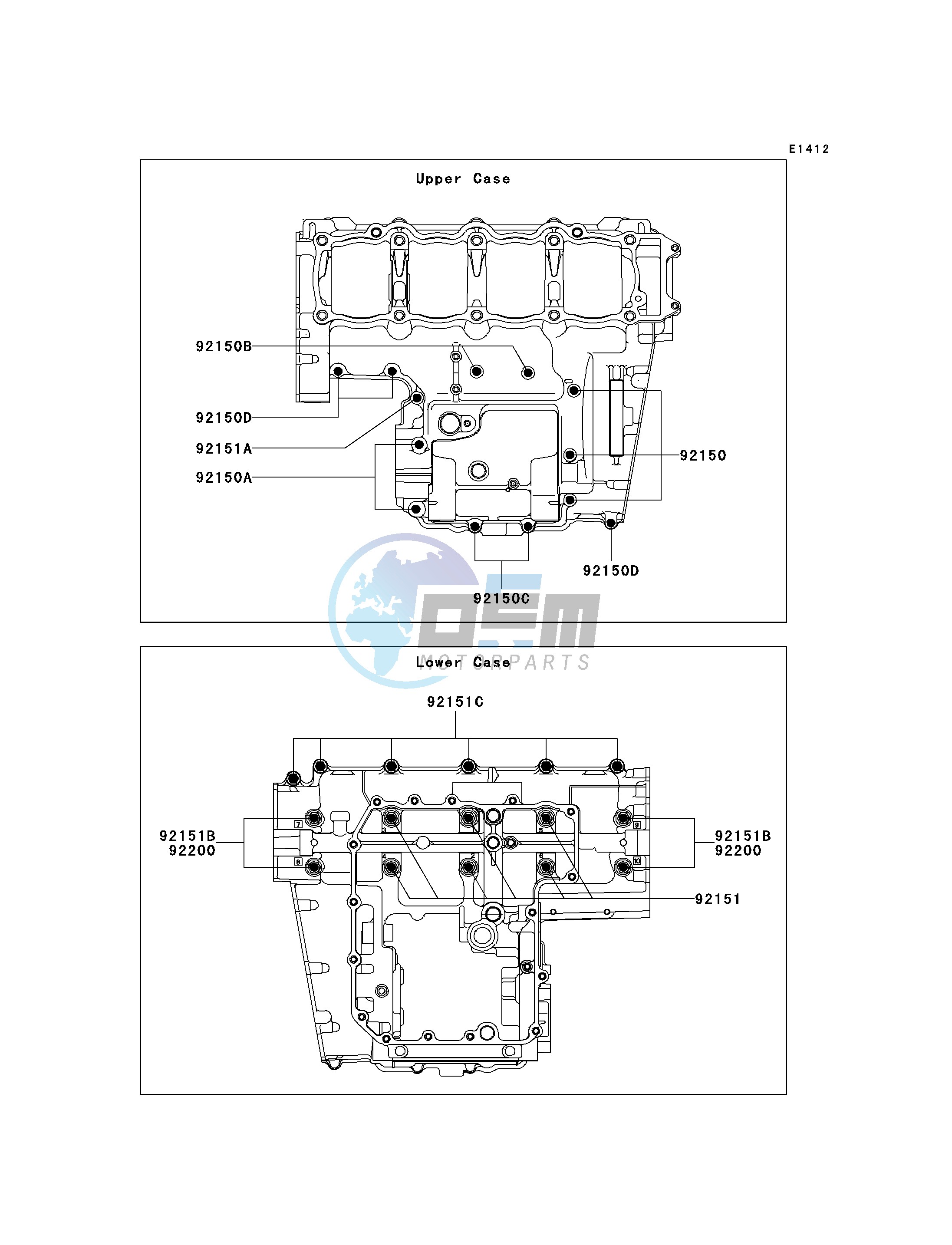 CRANKCASE BOLT PATTERN