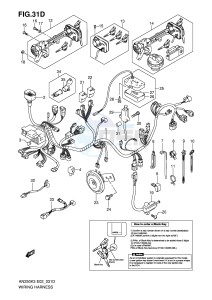 AN250 (E2) Burgman drawing WIRING HARNESS (MODEL K6 E24,IMOBI)