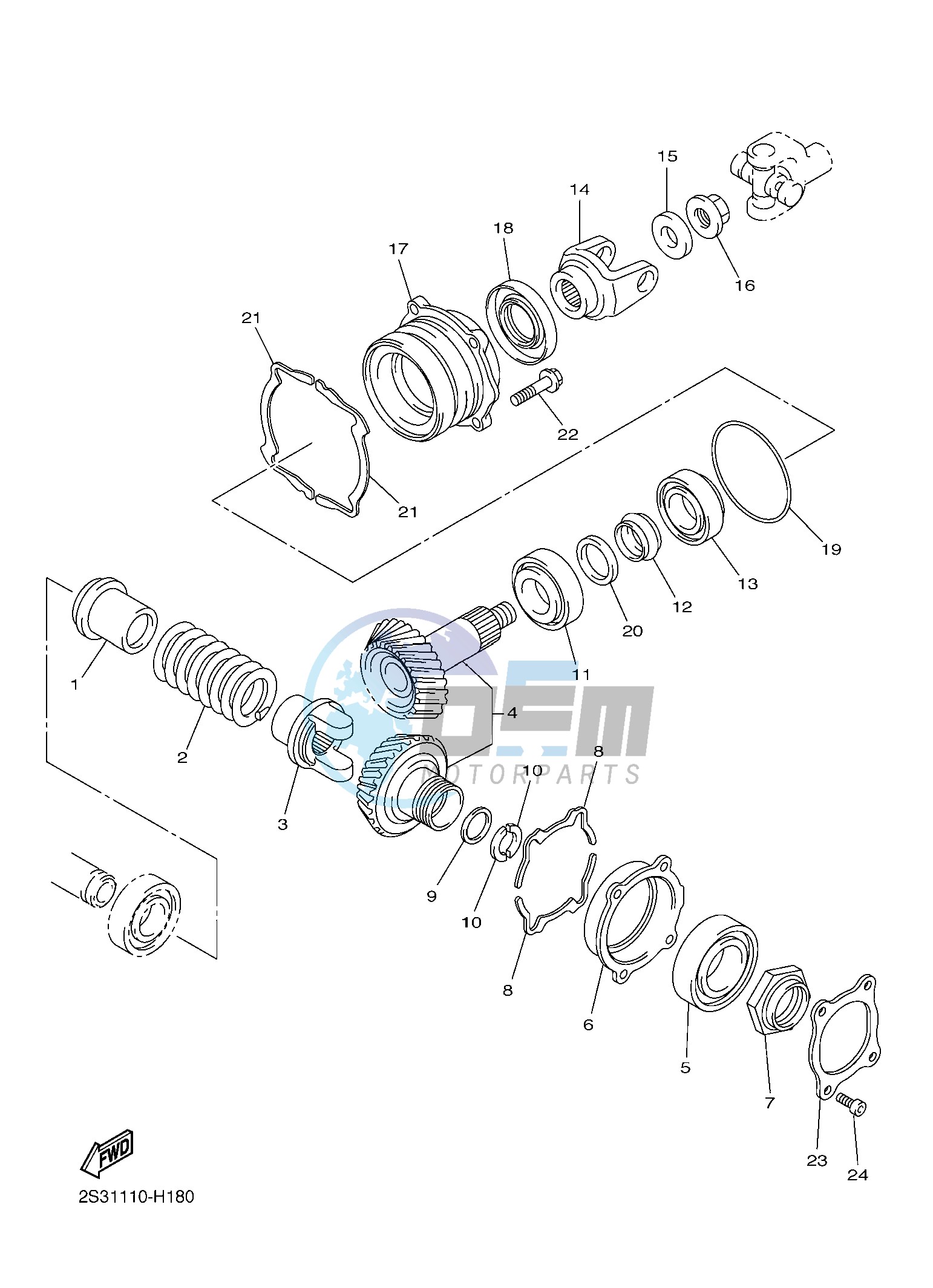 MIDDLE DRIVE GEAR