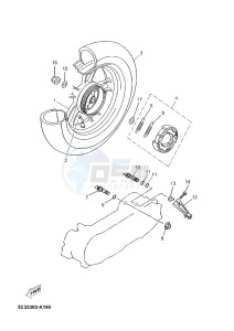 OVETTO 4 50 OVETTO 4 (2AC8 2AC8) drawing REAR WHEEL