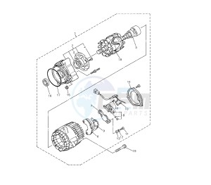 YZF R 750 drawing GENERATOR