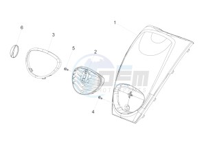 Scarabeo 50 2t drawing Front body III - Front cover