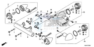 VT750C2BE Shadow - VT750C2B-E UK - (E) drawing WINKER (VT750CS/ C2B/ C)