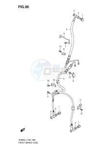 AN650 drawing FRONT BRAKE HOSE