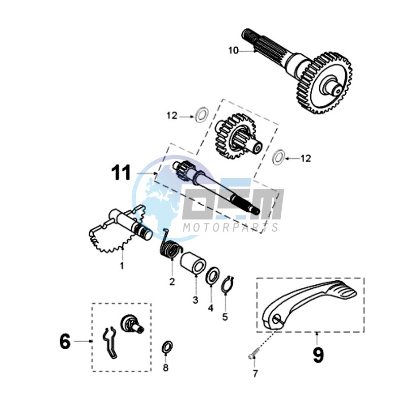 DRIVE SHAFTS / KICKSTARTER