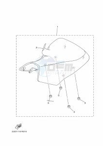 YFM700FWAD GRIZZLY 700 EPS (BDEF) drawing SEAT