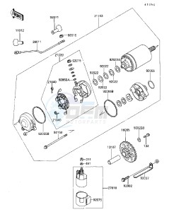 ZG 1000 A [CONCOURS] (A4-A6 A4 ONLY CAN) [CONCOURS] drawing STARTER MOTOR