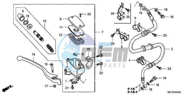 FRONT BRAKE MASTER CYLINDER