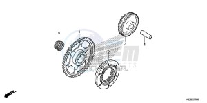 CRF250LAH CRF250LA ED drawing STARTING CLUTCH