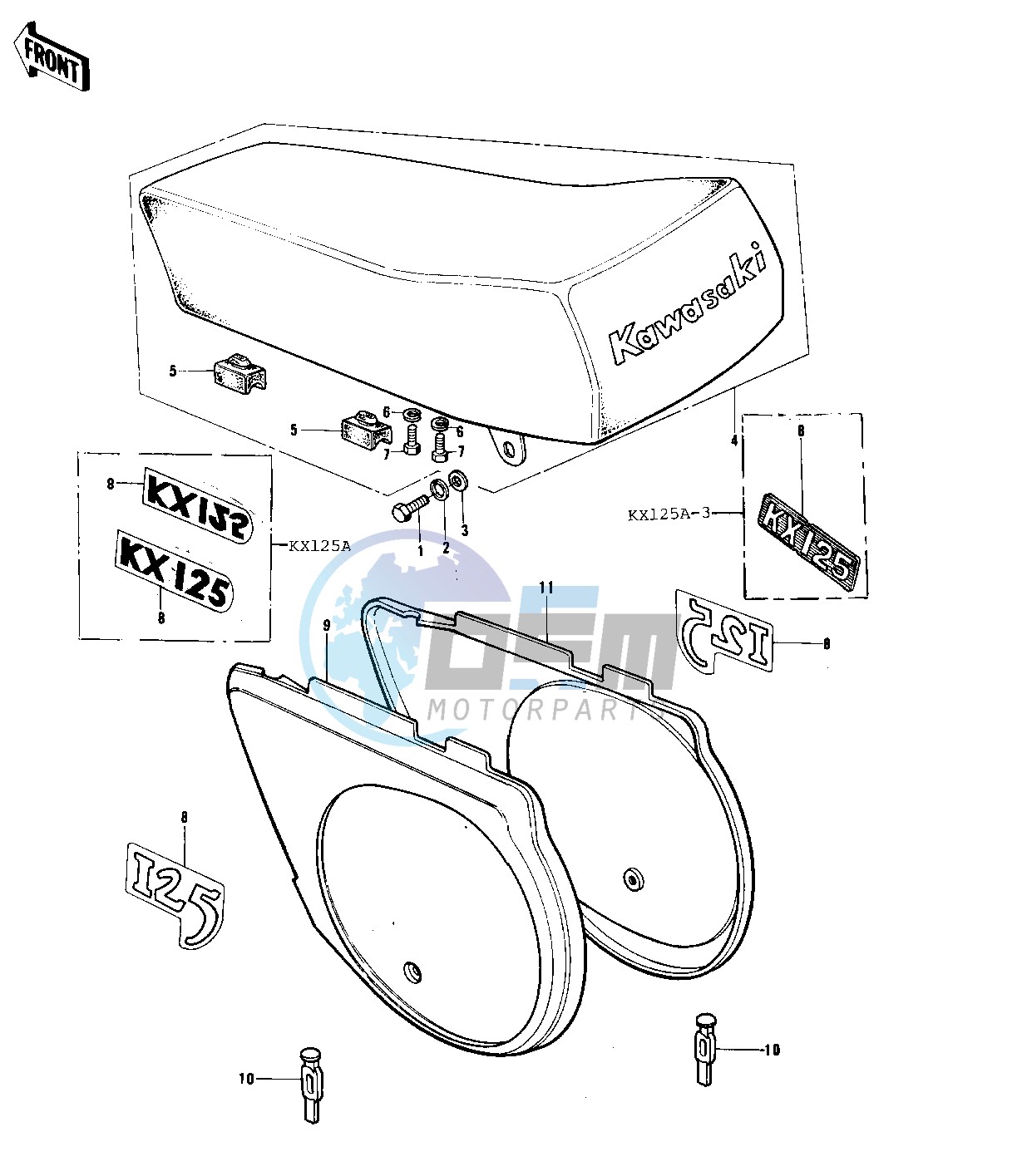 SEAT_SIDE COVERS -- 74-76 KX125_A_A3- -